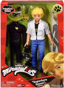 Miraculous Ladybug Cat Noir Superhero Secret baba 26 cm Bandai