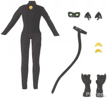 Miraculous Ladybug Cat Noir Superhero Secret baba 26 cm Bandai