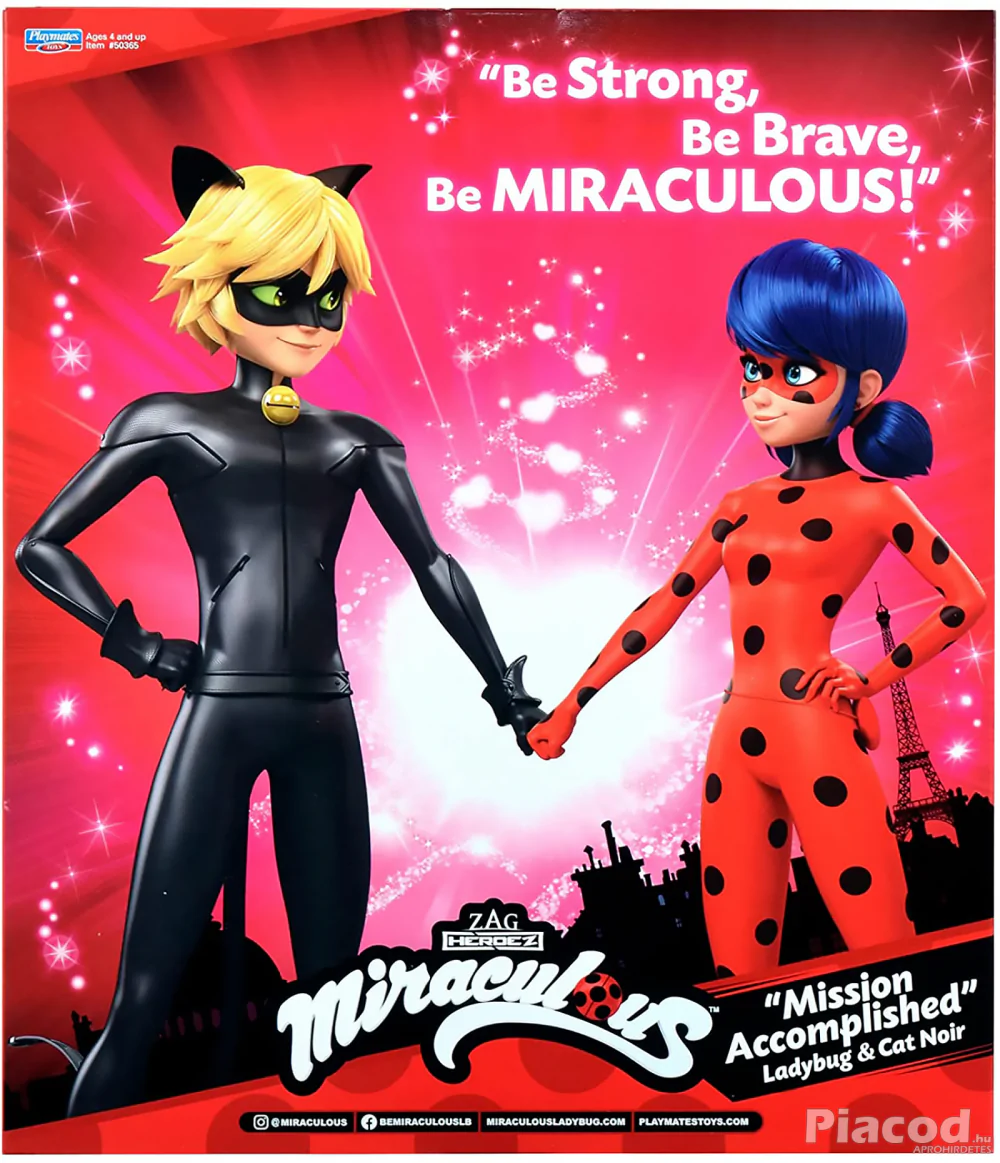 Miraculous Ladybug és Cat Noir Mission Accomplished baba szett Bandai