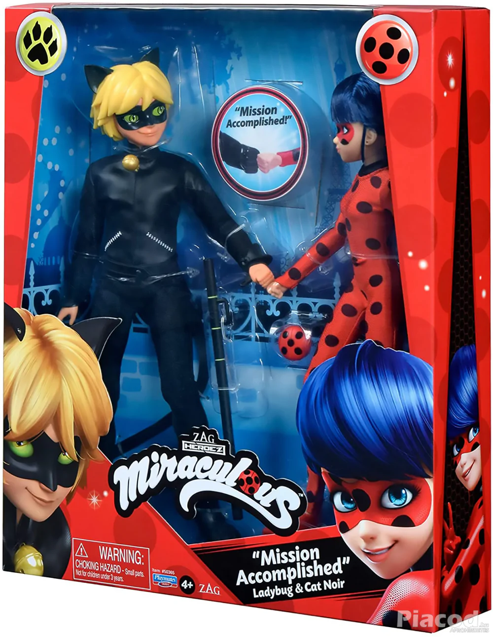 Miraculous Ladybug és Cat Noir Mission Accomplished baba szett Bandai