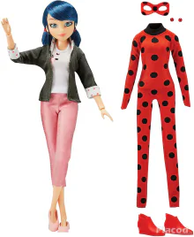 Miraculous Ladybug Superhero secret baba szett Bandai
