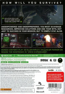 Alien Isolation - Nostromo edition Xbox360 lemezes játék