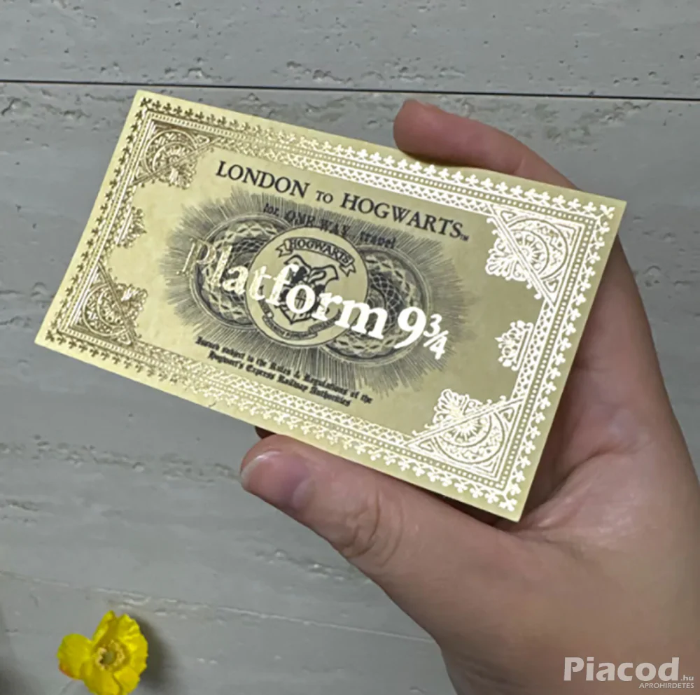 Harry Potter 9 és háromnegyedik vágány vonatjegy