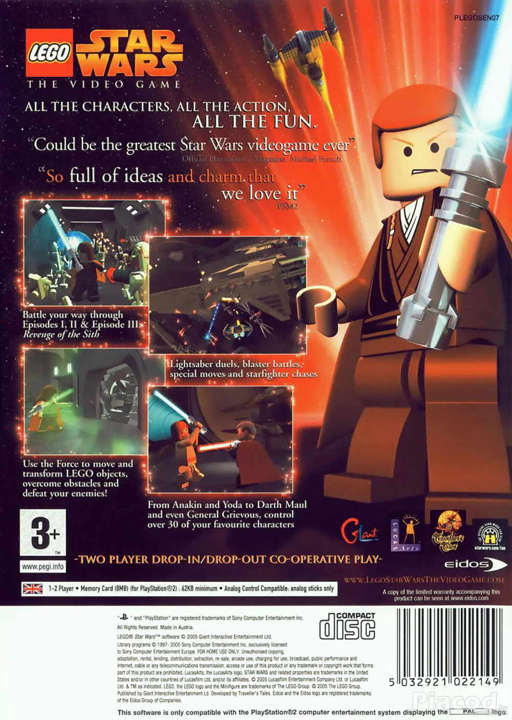 Lego Star Wars - The video game Ps2 lemezes játék