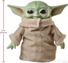 Star Wars Mandalorian Baby Yoda Grogu plüss 28 cm Mattel