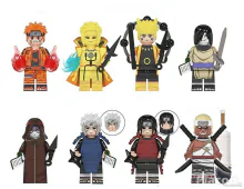 8 db-os Naruto mini figura Rikudo szett