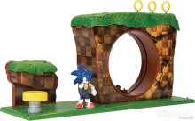 Sonic a sündisznó - Green hill zone pálya játékszett figurával Jakks