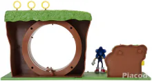 Sonic a sündisznó - Green hill zone pálya játékszett figurával Jakks