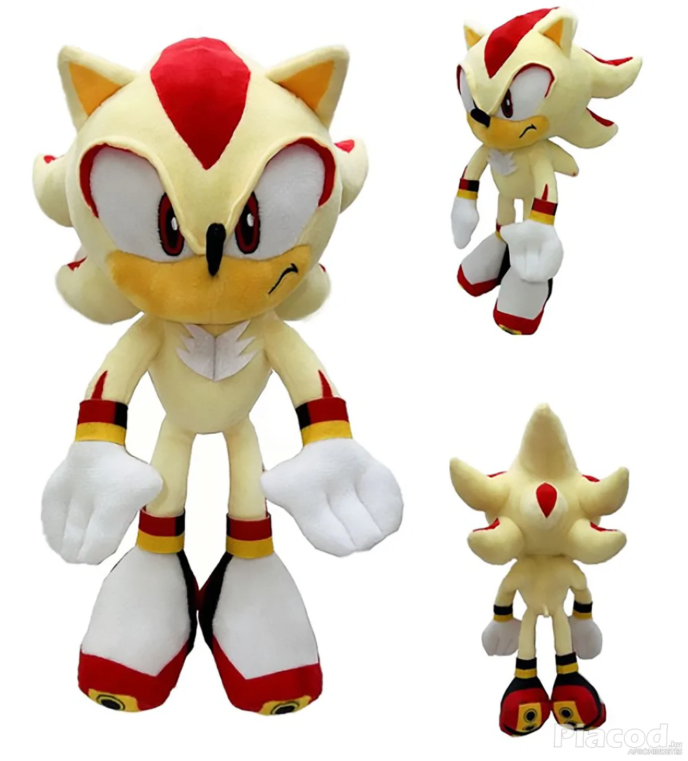 Sonic a sündisznó - Super Shadow Sonic plüss 28 cm