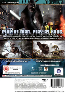 Peter Jackson's - King Kong official Ps2 lemezes játék PAL