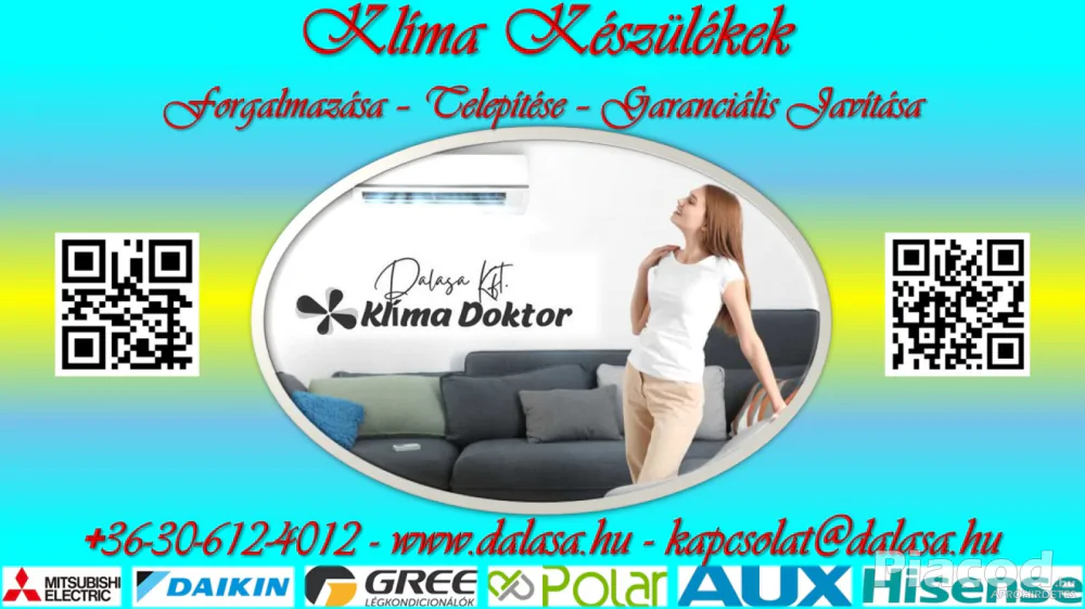 Klíma telepítés - Garanciális 7\24 Szerviz - Ingyenes Tanácsadás