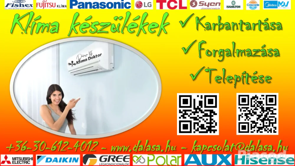 Klíma telepítés - Garanciális 7\24 Szerviz - Ingyenes Tanácsadás