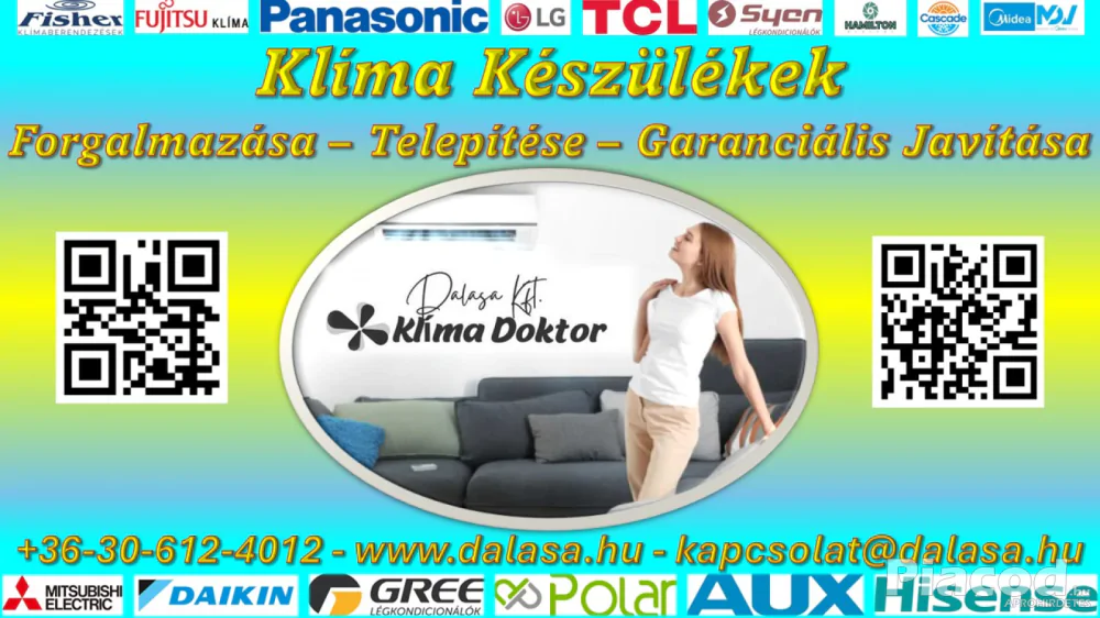 Klíma telepítés - Garanciális 7\24 Szerviz - Ingyenes Tanácsadás