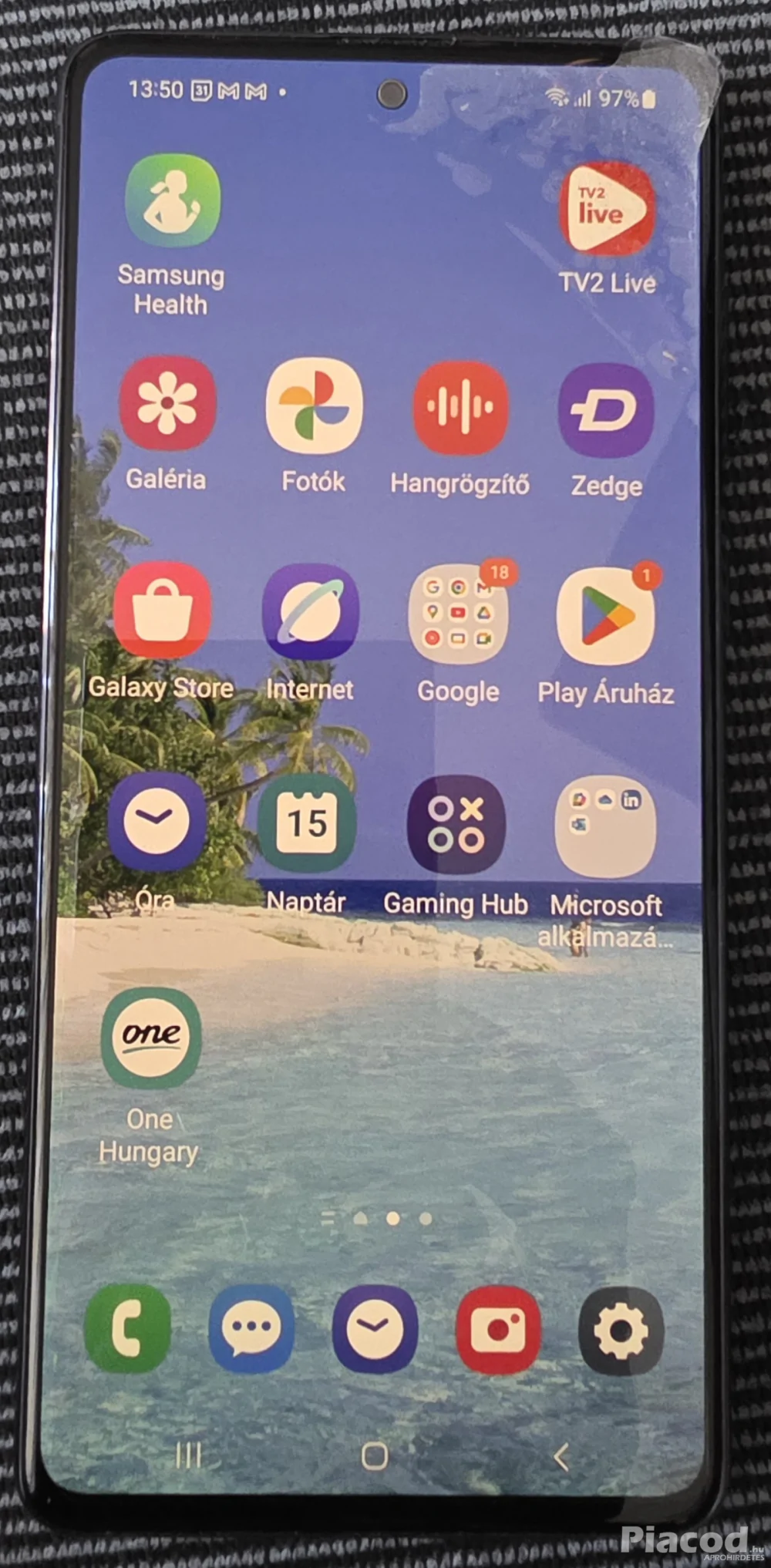 Samsung Galaxy Note 10 Lite alig használt, fóliás, hibátlan újszerű állapotban eladó!