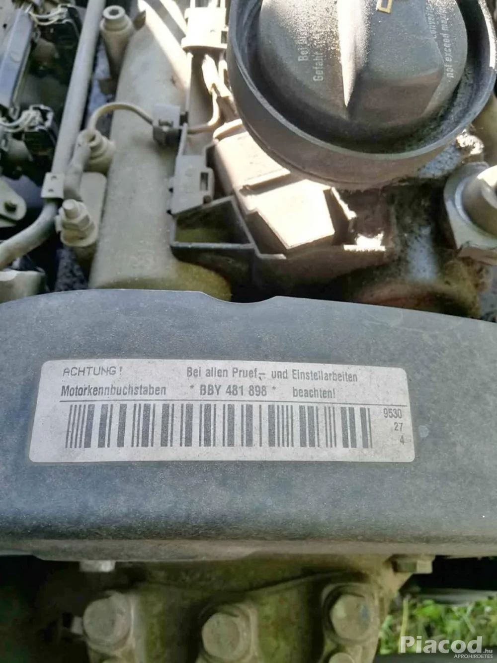 volkswagen Polo 2004 5ajtós 1.4 benzin BBY motor