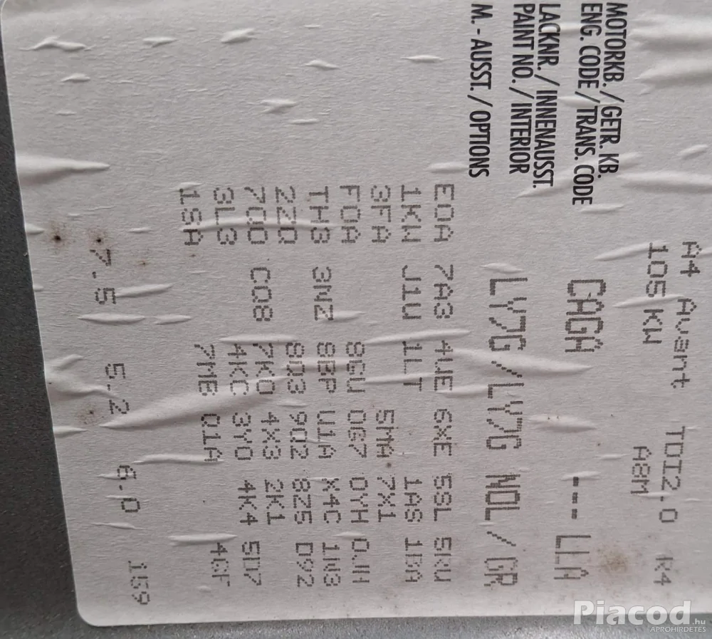 Audi A4 2010 combi, motor 400ezerft, váltó felújított