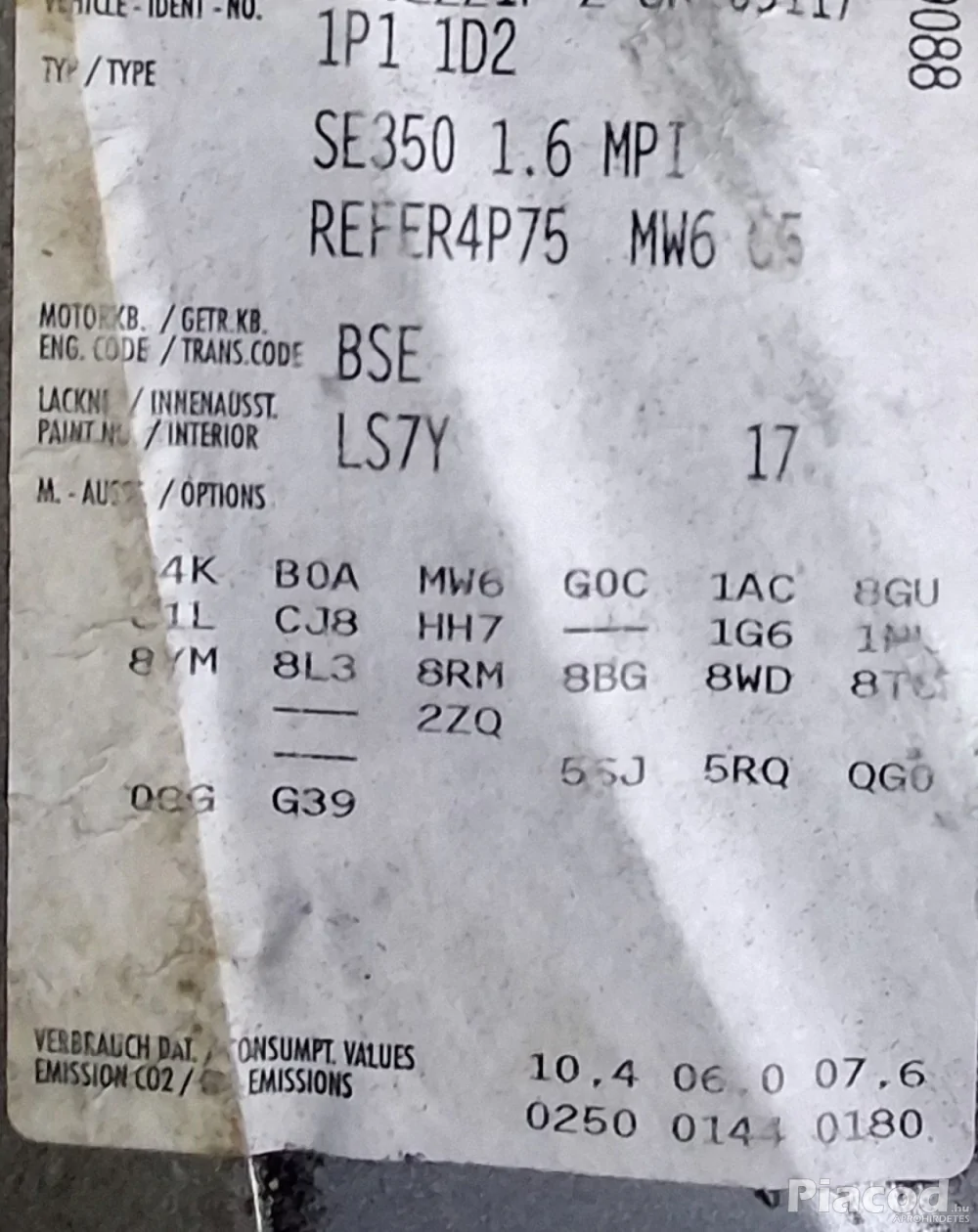 Seat Leon 2008 105LE, 1.6 benzin BSE