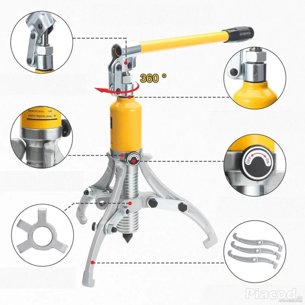 Hidraulikus csapágylehúzó 5T