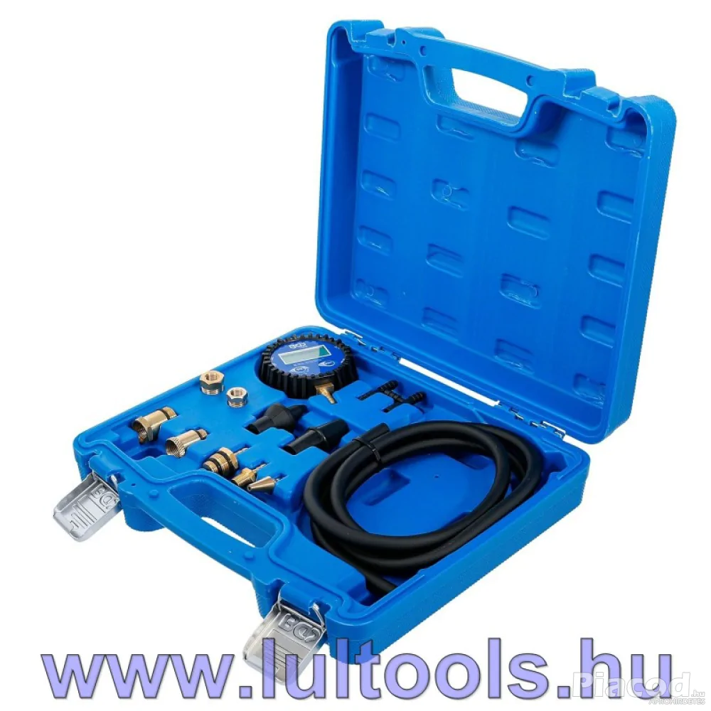 Vákuum- és üzemanyagpumpa-vizsgáló készlet, digitális