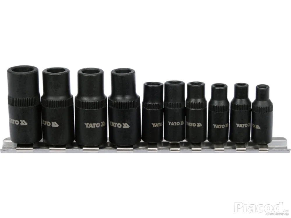 Menetfúró dugókulcs adapter készlet 10 részes 1\4