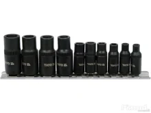 Menetfúró dugókulcs adapter készlet 10 részes 1\4