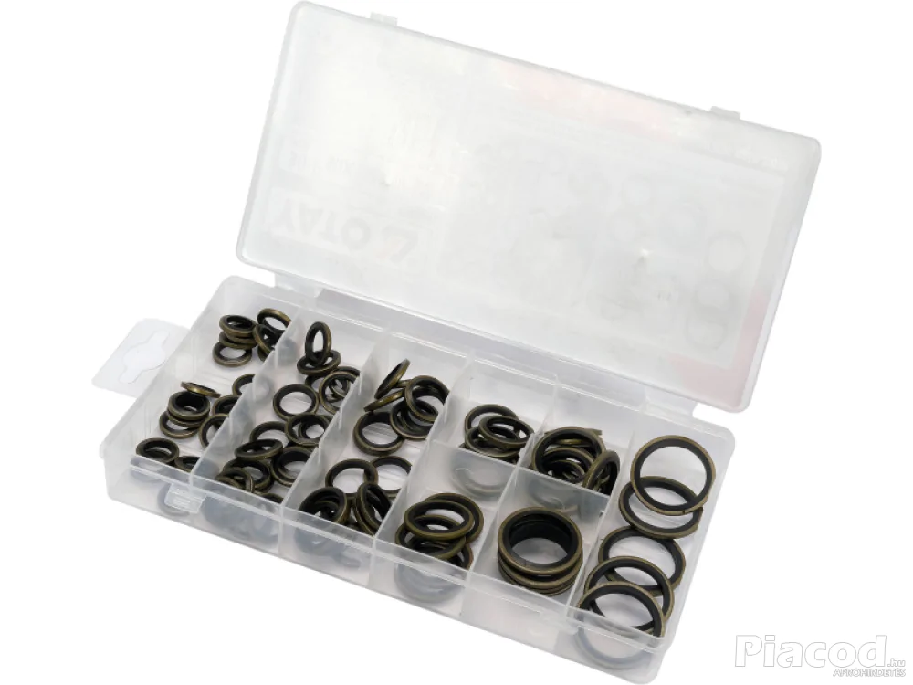 Olajleeresztő csavar alátét készlet 90 részes Yato