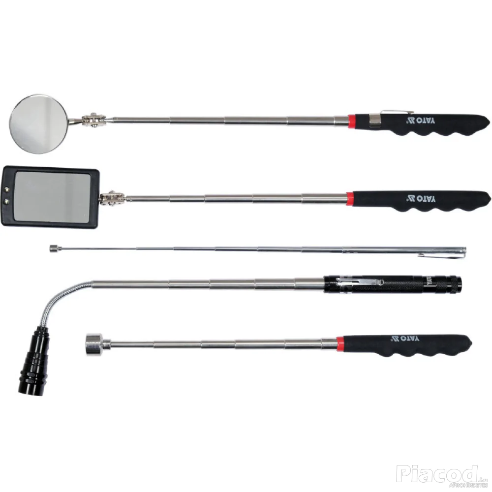 Mágneses felszedő és vizsgálótükör készlet 5 részes Yato