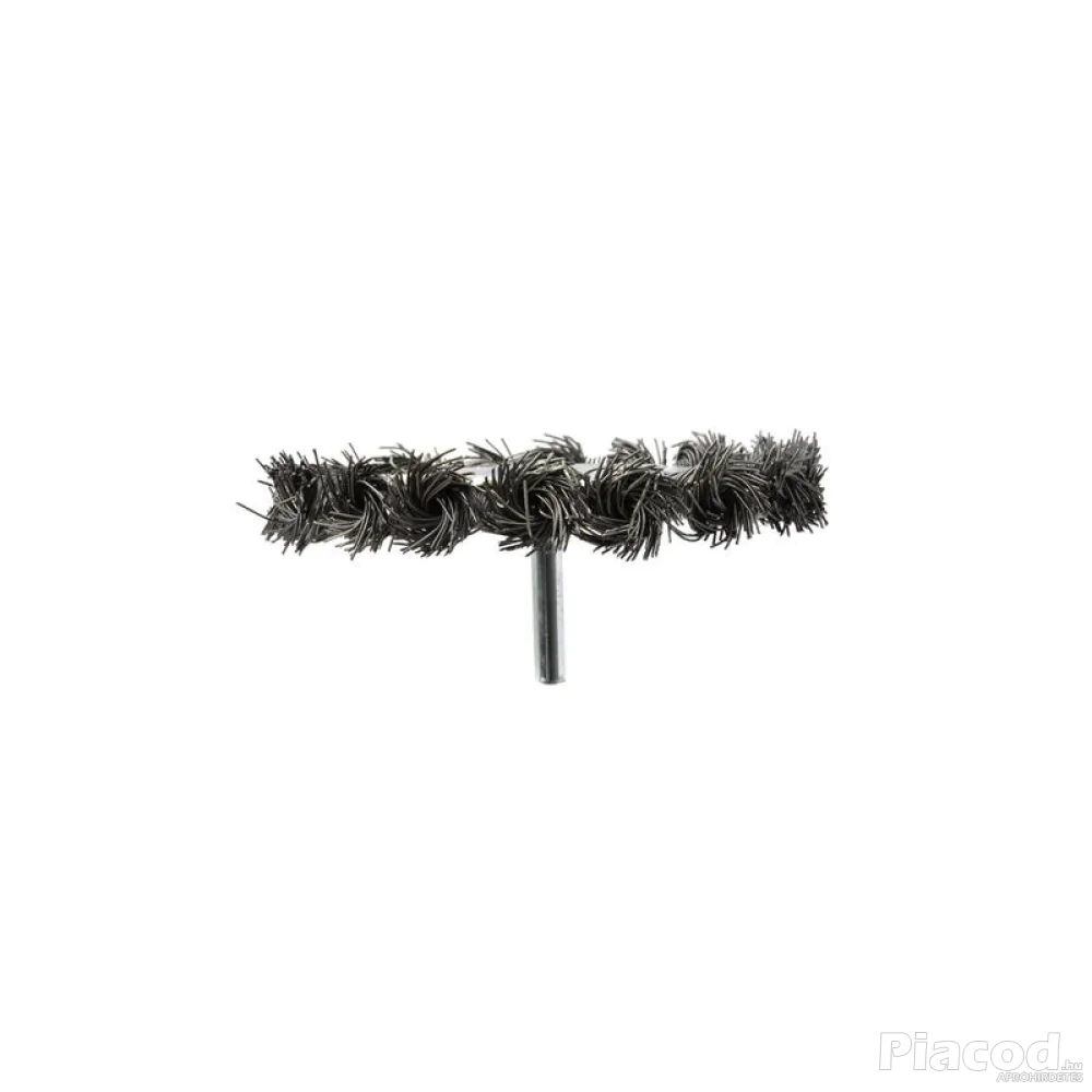 Csavart huzalos drótkorong 6 mm szárral – 100 mm