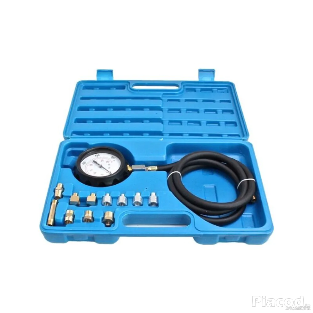 Olajnyomás mérő készlet adapterekkel