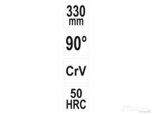 Hosszúcsőrű fogó hajlított 90° 330 mm – YATO YT-20402
