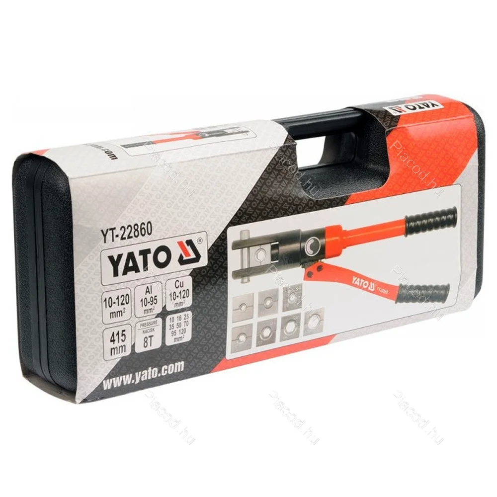 Kézi hidraulikus prés készlet 8 részes 10-120 mm2 YATO - Kép 2
