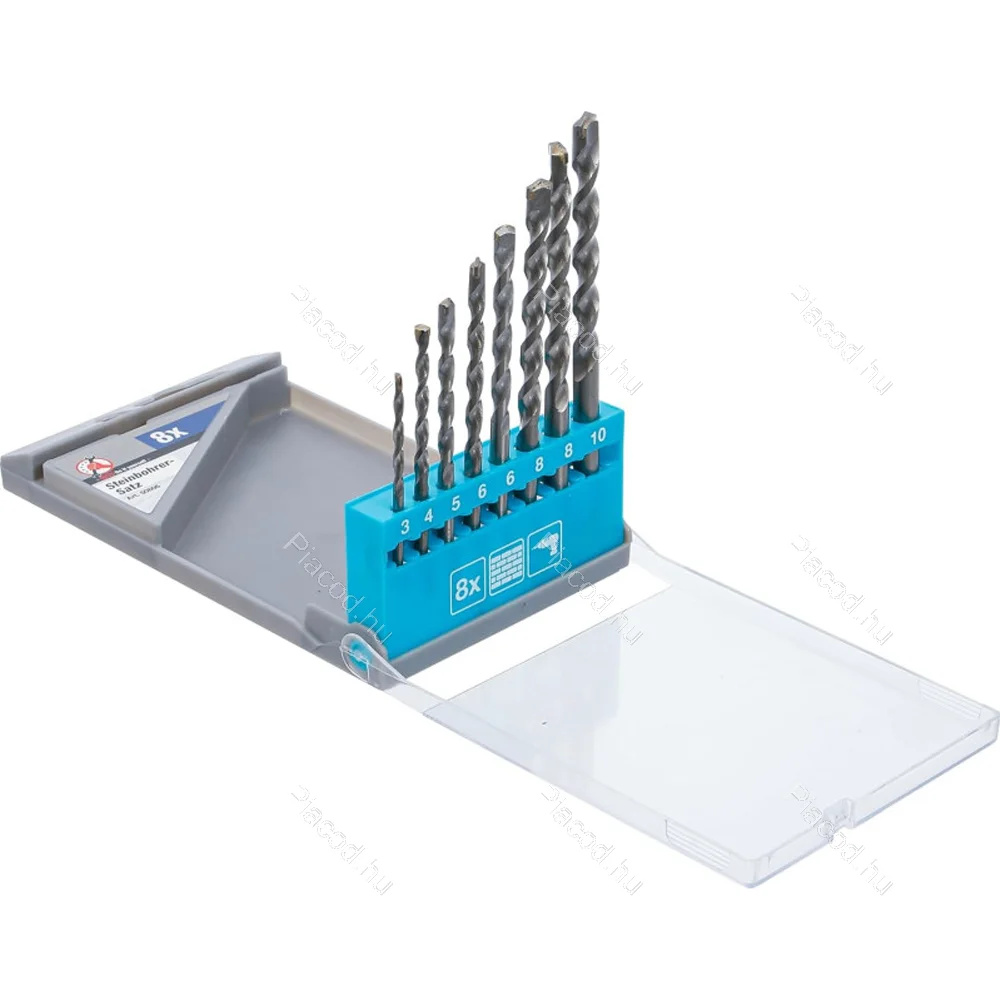 Kőzetfúró készlet 3 - 10 mm 8 darabos - Kép 2