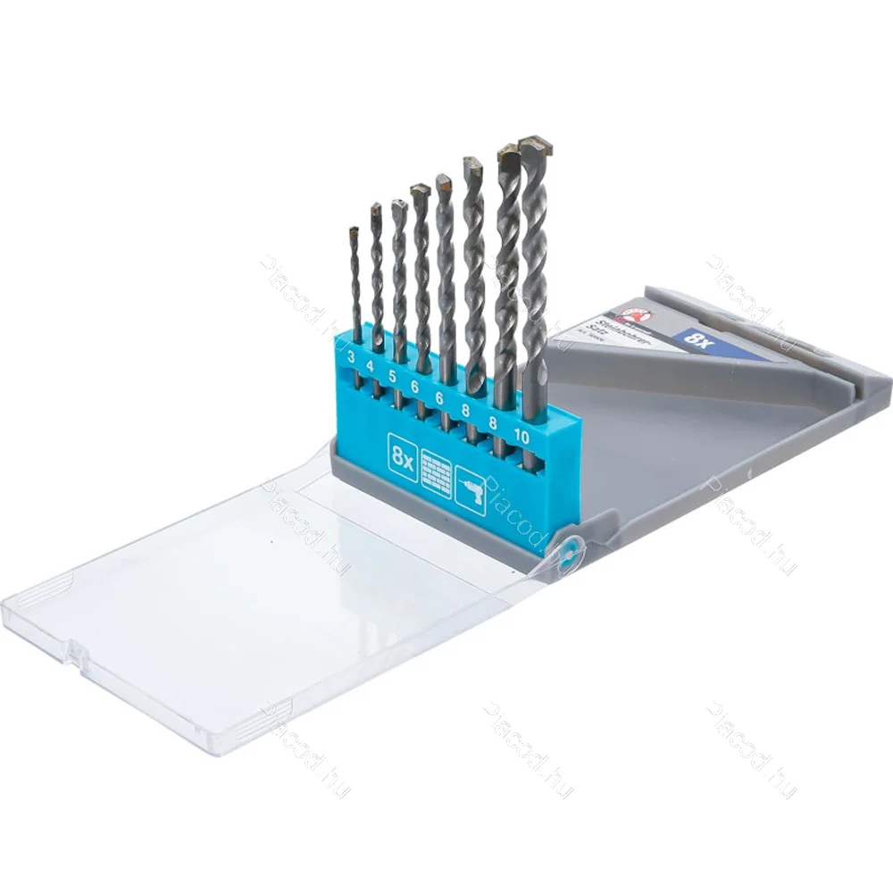 Kőzetfúró készlet 3 - 10 mm 8 darabos - Kép 3