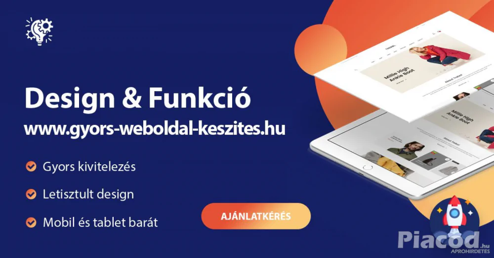 Weboldal készítés, Webáruház készítés GYORSAN
