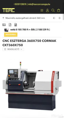 Cnc eszterga