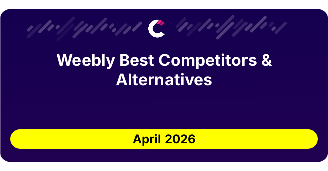 Weebly Best Competitors & Alternatives updated August 2026