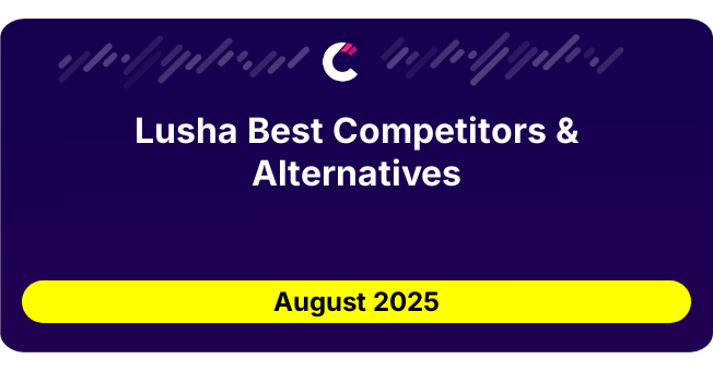 Lusha Best Competitors & Alternatives updated August 2025