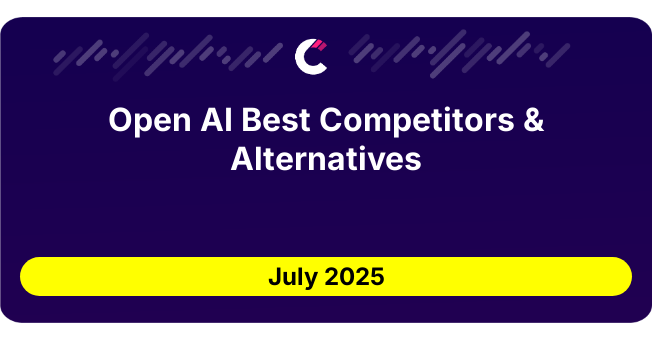 Open AI Best Competitors & Alternatives updated July 2025