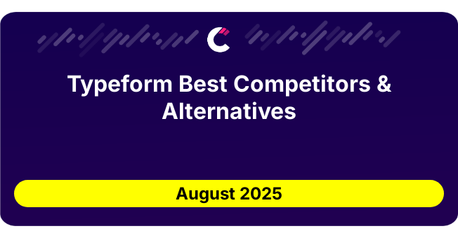 Typeform Best Competitors & Alternatives updated August 2025