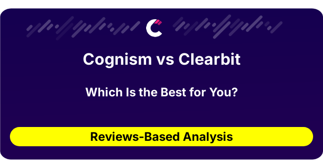 Cognism vs Clearbit (AI Analysis from 31 Review Data)