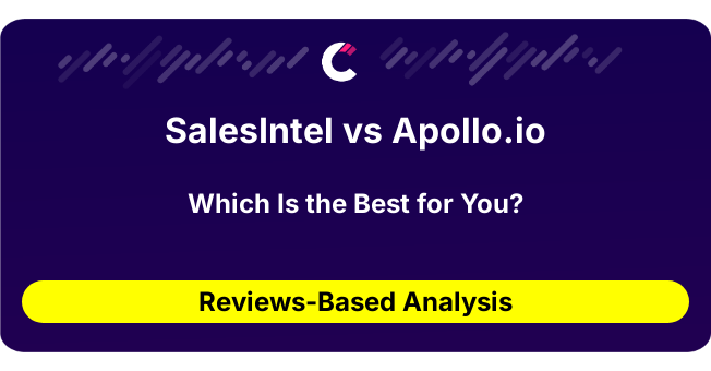 SalesIntel vs Apollo.io (AI Analysis from 63 Review Data)