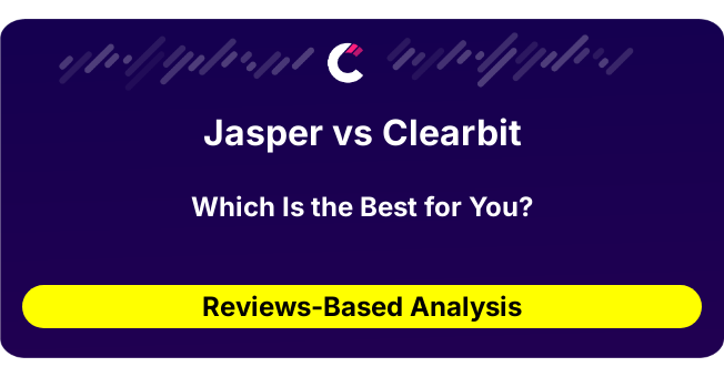 Jasper vs Clearbit (AI Analysis from 38 Review Data)