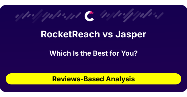 RocketReach vs Jasper (AI Analysis from 46 Review Data)