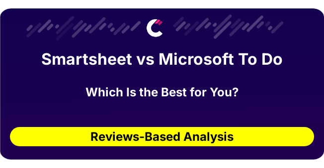 Smartsheet vs Microsoft To Do (AI Analysis from 29 Review Data)