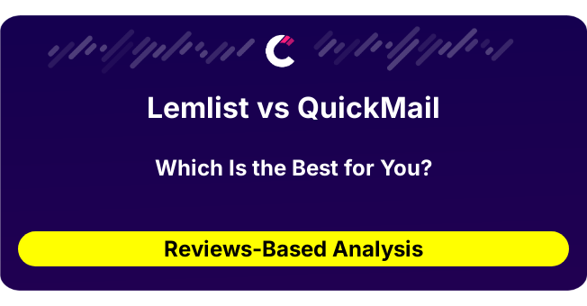 Lemlist vs QuickMail (AI Analysis from 44 Review Data)