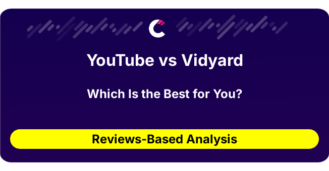 YouTube vs Vidyard (AI Analysis from 449 Review Data)