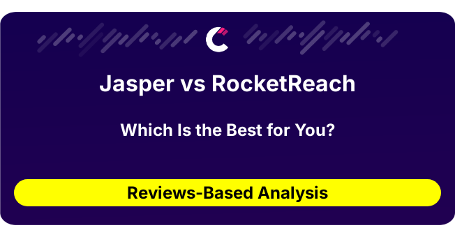 Jasper vs RocketReach (AI Analysis from 46 Review Data)