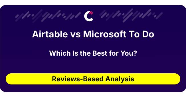 Airtable vs Microsoft To Do (AI Analysis from 57 Review Data)