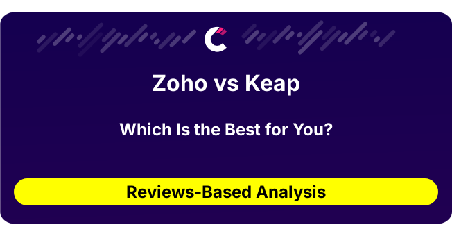 Zoho vs Keap (AI Analysis from 287 Review Data)