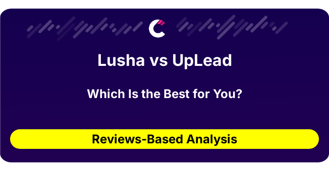 Lusha vs UpLead (AI Analysis from 118 Review Data)